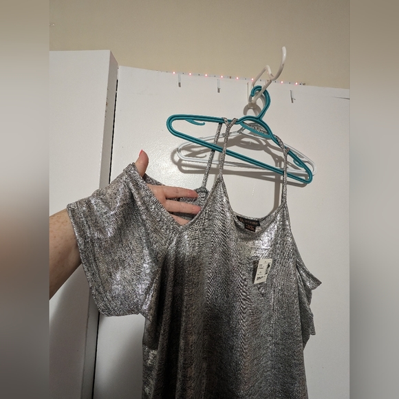 Plus Size metallic shirt 4x - Picture 2 of 4